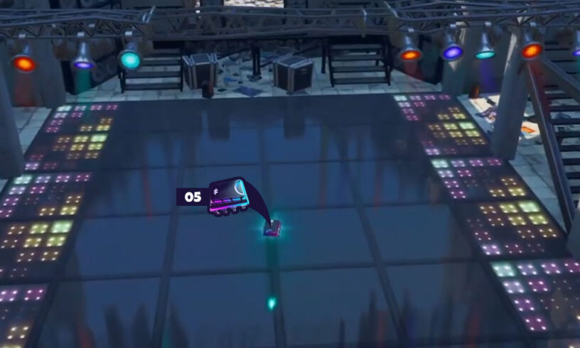 Fortbyte 05 Location Accessible By Using The Laid Back Shuffle Emote Inside A Dance Club Pro Game Guides - images of roblox disco floor