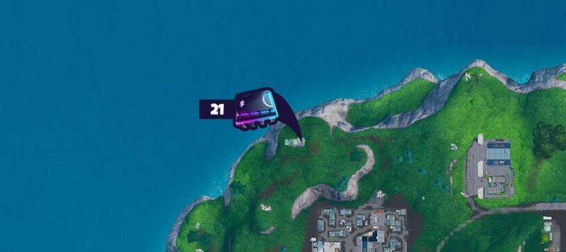 Fortnite Fortbyte 21 Location Localizacion De Fortbyte 21 Encontrado Dentro De Un Edificio De Llamas De Metal Mundotrucos