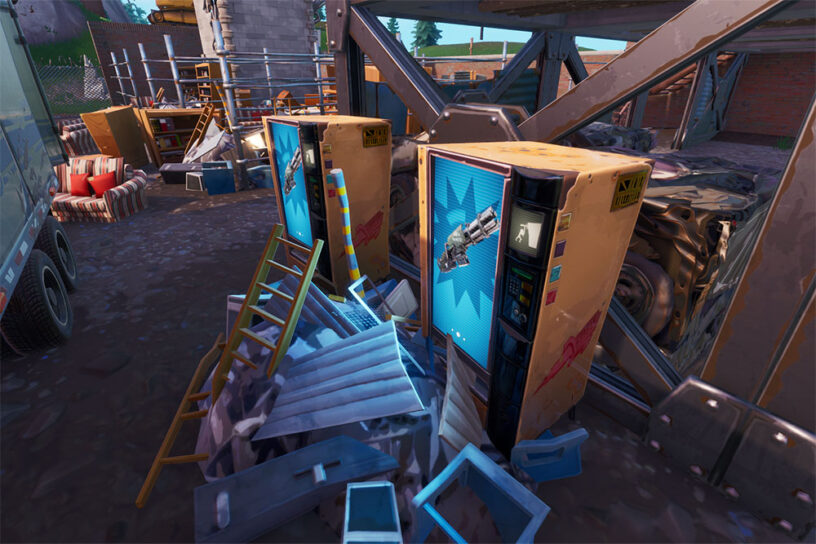 Fortnite Fountain (Not Mega Mall), Junkyard Crane, and ...