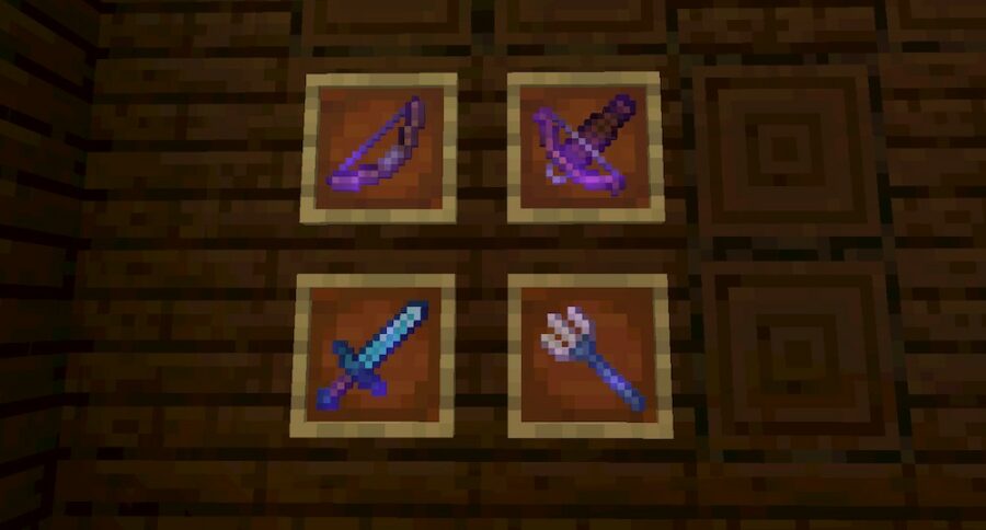Enchanted Weapons in Minecraft