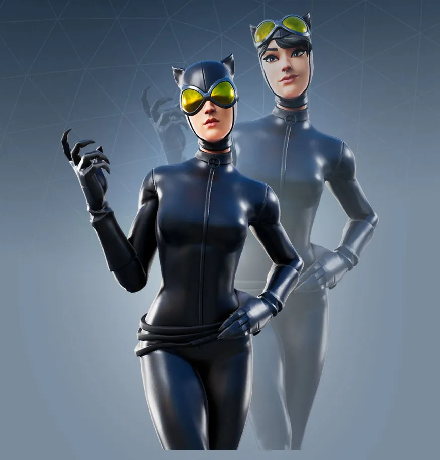 Fortnite Catwoman Comic Book Outfit Skin.