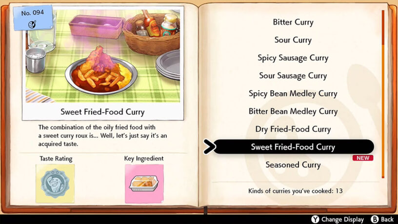 Pokemon Sword Shield Cooking Guide Curry Recipes List