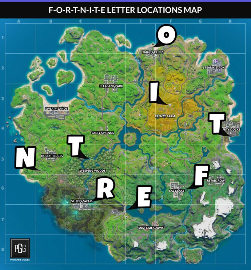 How To Get Letters In Fortnite Fortnite Letters Locations Guide Chapter 2 Season 1 Pro Game Guides