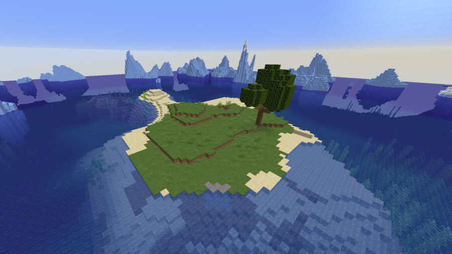 minecraft windows 10 survival island seed