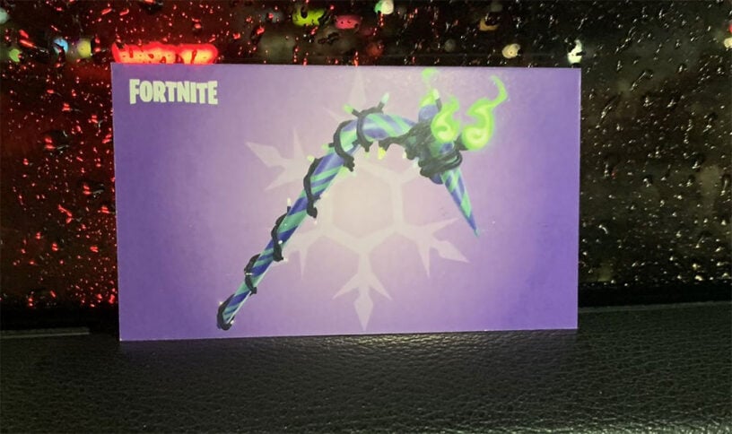 Fortnite How To Get The Minty Pickaxe Pro Game Guides - roblox redeem card eb games