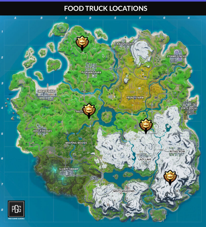 Fortnite Food Trucks Locations - Pro Game Guides