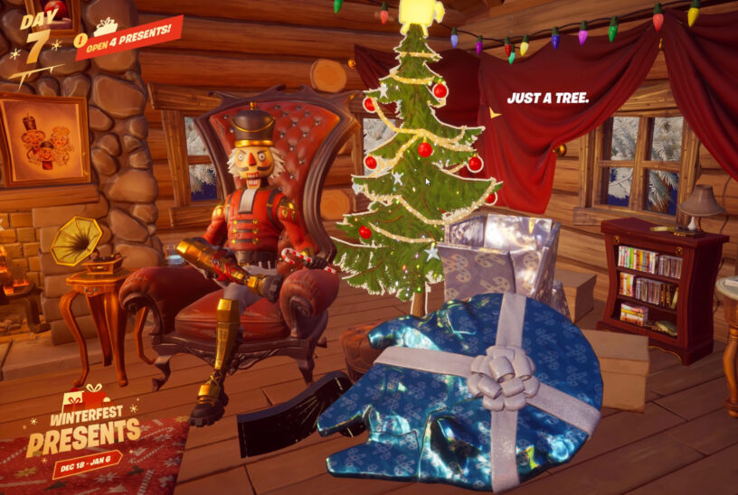 Fortnite How To Get The Christmas Tree Skin Pro Game Guides - roblox christmas gift leaks