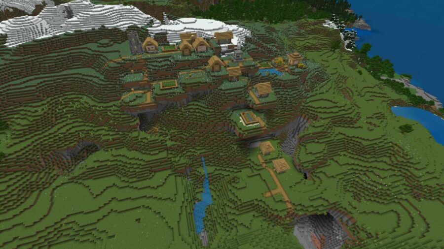 minecraft seed village dec 2021 2