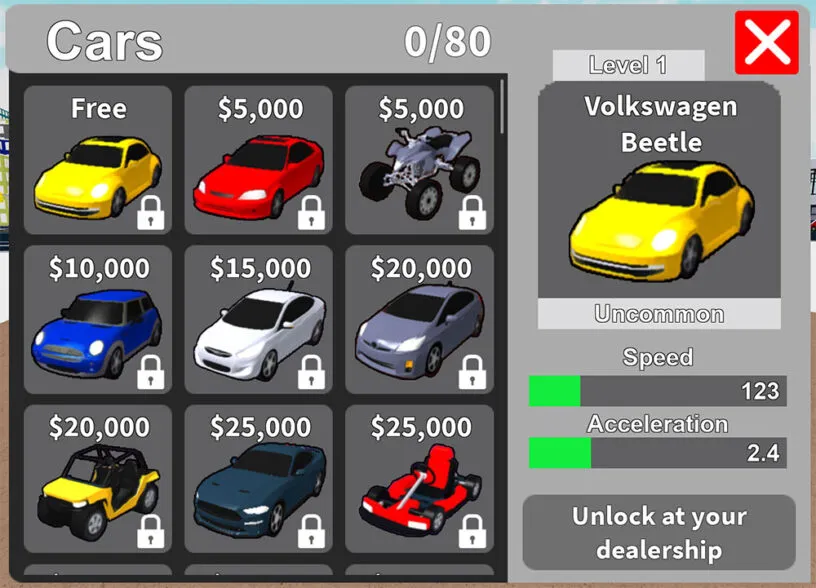 Codes For Car Dealership Simulator Roblox