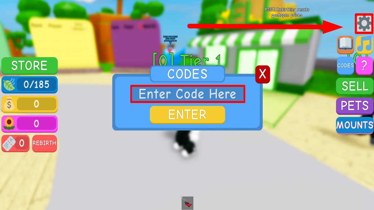 Mowing simulator codes