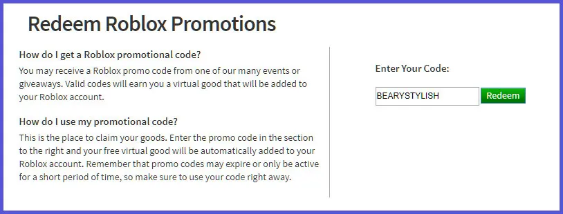 Roblox Redeem Card Codes Not Used
