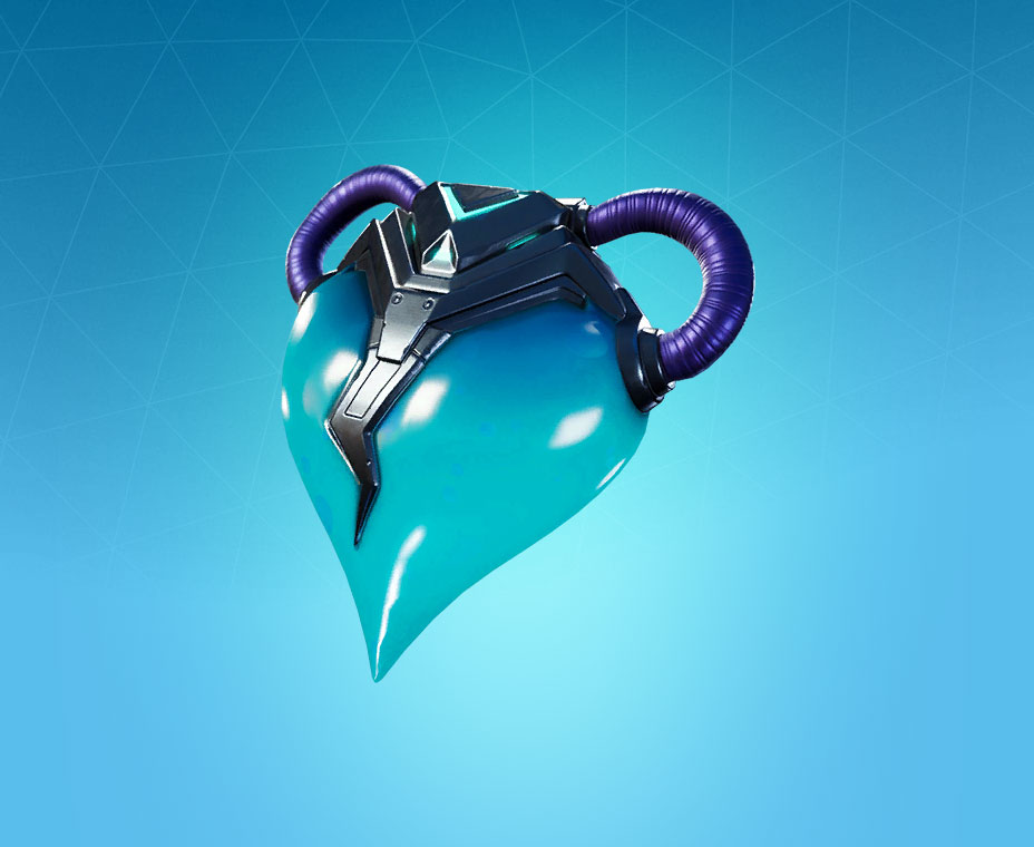 Blue Heart Back Bling