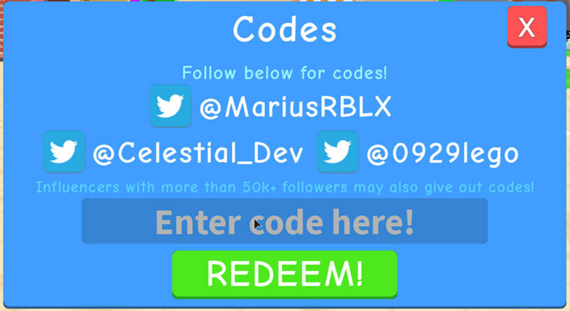 Roblox B Rebirth Codes
