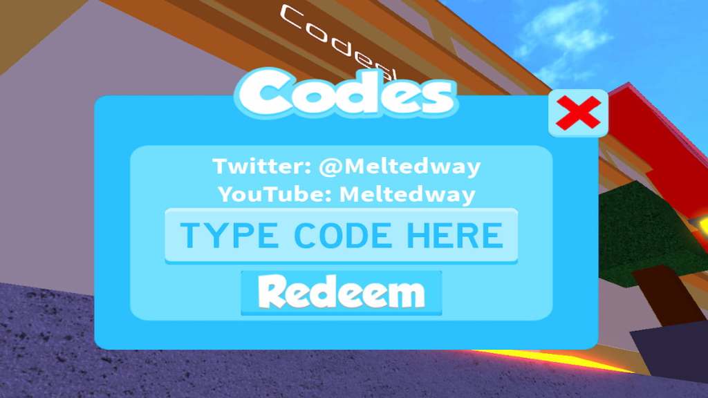 Redeem code text box for Roblox Speed City