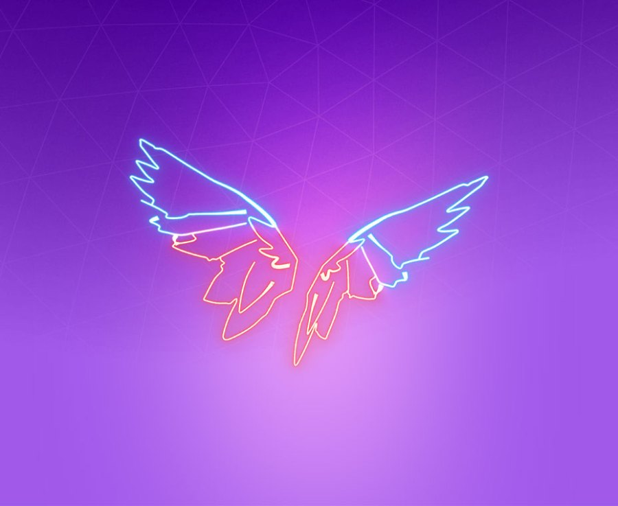 Neon Wings Back Bling