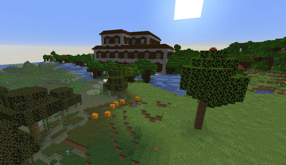 Woodland Mansion at spawn!