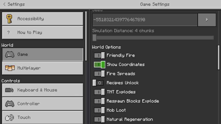 How to show coordinates in Minecraft Java and Bedrock Pro Game Guides