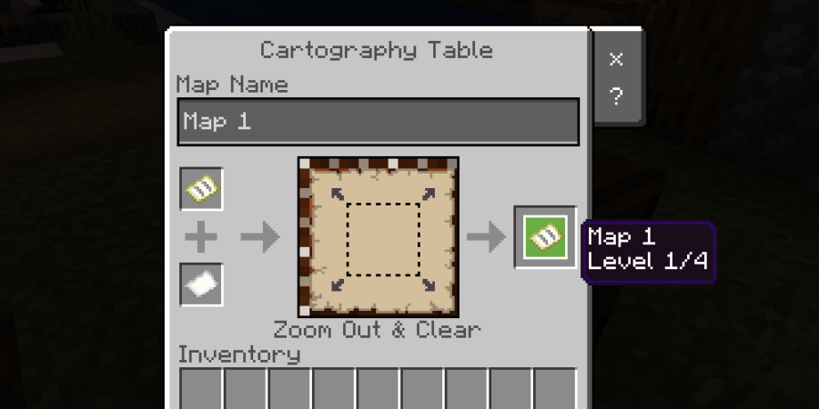 cartography table minecraft ps4