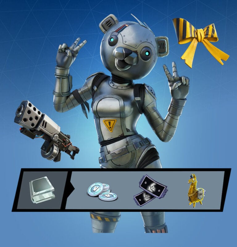 Fortnite Metal Team Leader Skin Character PNG Images Pro Game Guides   Fortnite Bundle Metal Team Leader Pack 768x803 