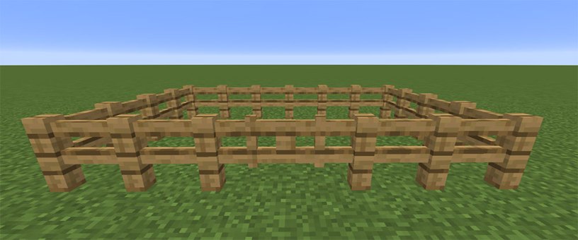 Completed wood fence example