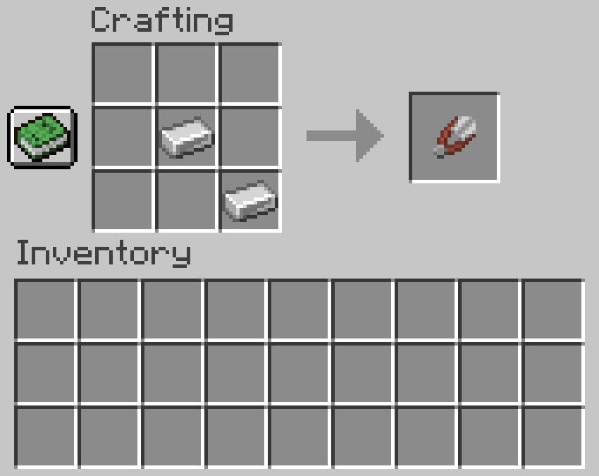Crafting recipe for shears
