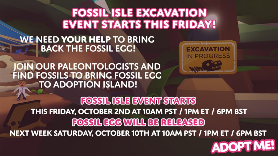 Adopt Me Fossil Eggs Dino Eggs Release Date Details Pro Game Guides - roblox fans posts facebook