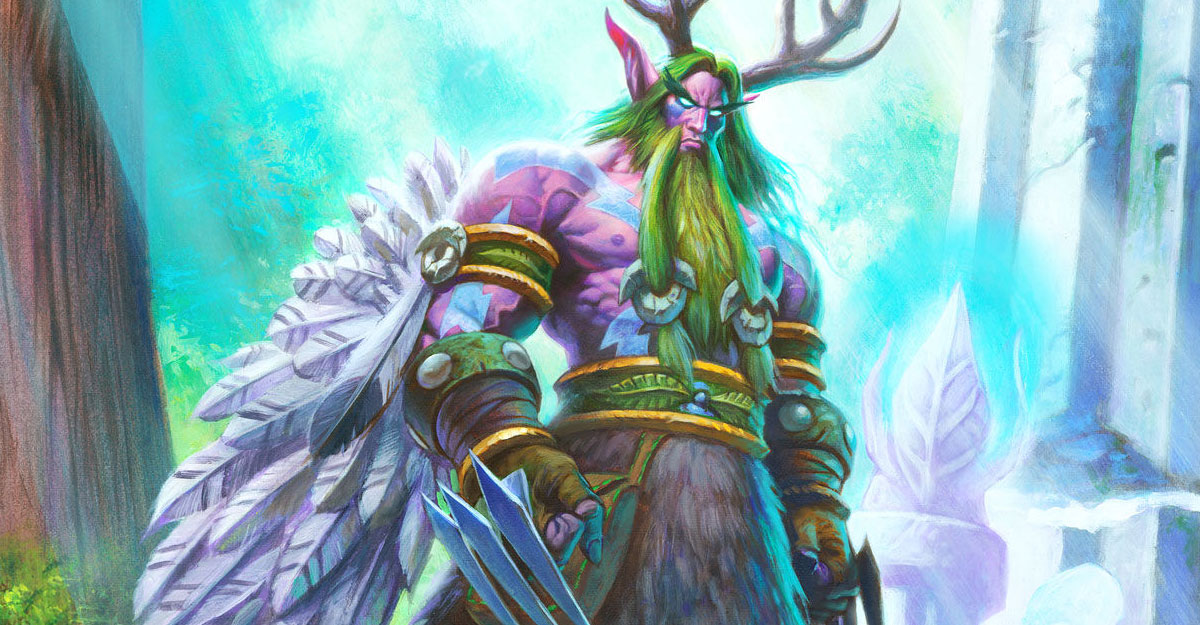 Druid’s original hero portrait Malfurion Stormrage