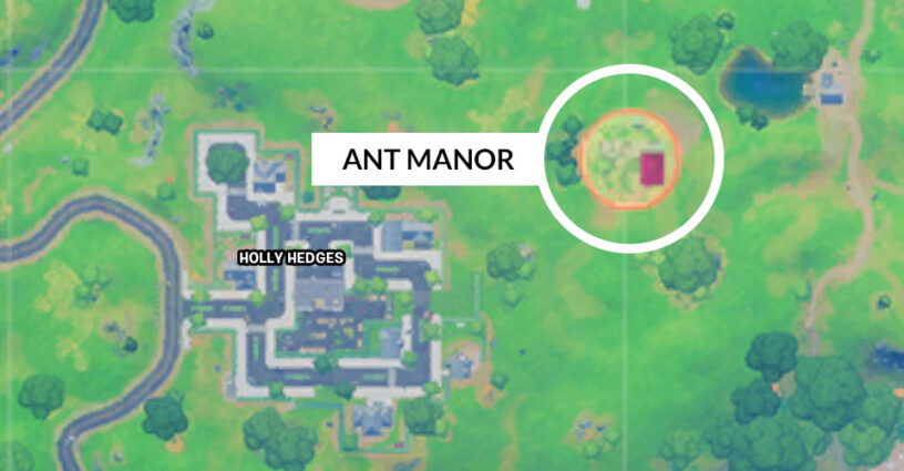 The New Ant Manor Location Can Be Found On The Fortnite Map Games Predator - fortnite map roblox