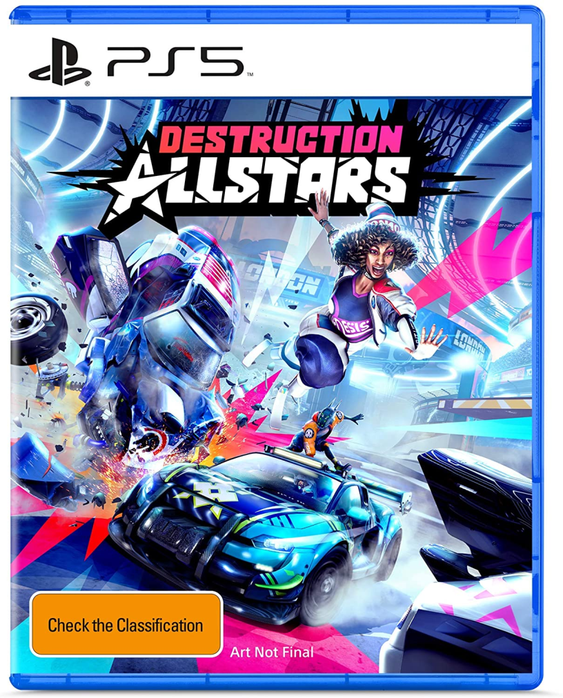 A box art palceholder for PlayStation 5 game Destruction Allstars