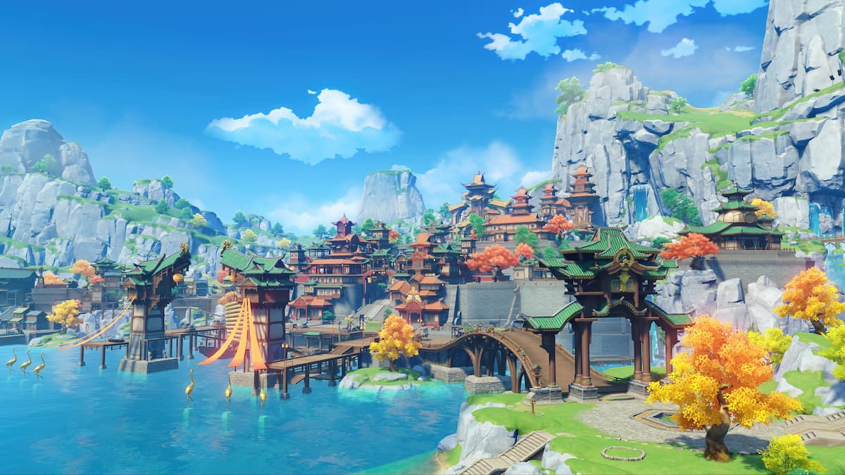 Genshin Impact Scenery - Genshin Impact showcases the region of Liyue