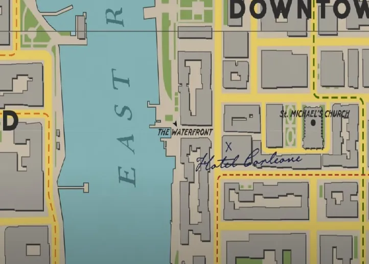 A section of the map from Mafia 1