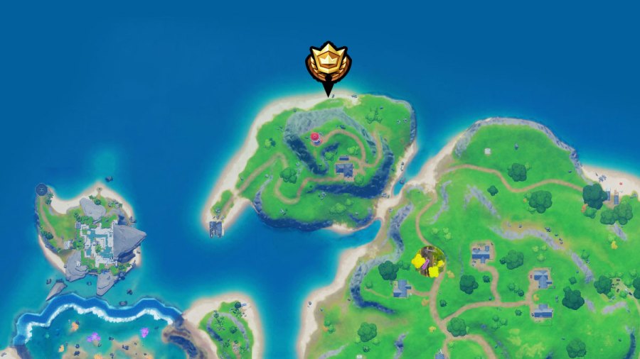 Map to the aftermath secret challenge in Fortnite
