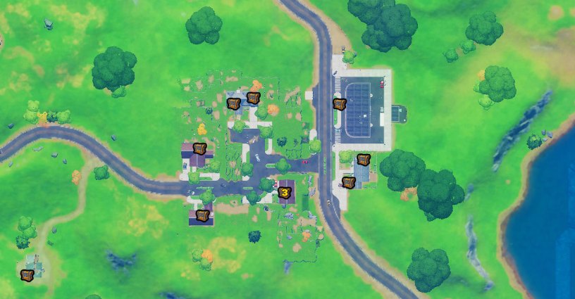 Salty Springs chest locations map