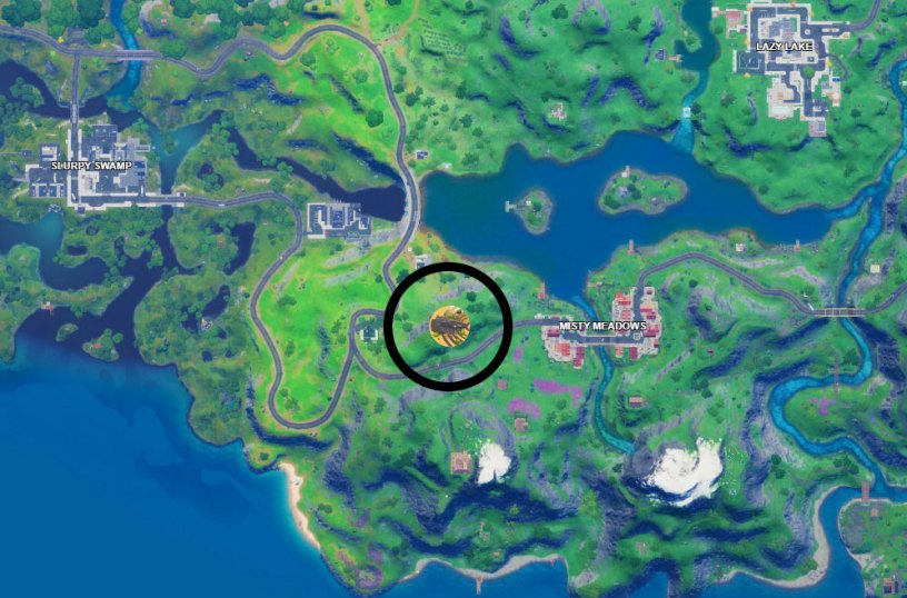 Fortnite map of Panther's Prowl location