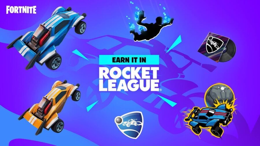 Fortnite X Rocket League Free Rewards Cosmetics Announced Games Predator - roblox vehicle simulator 1 rocket league