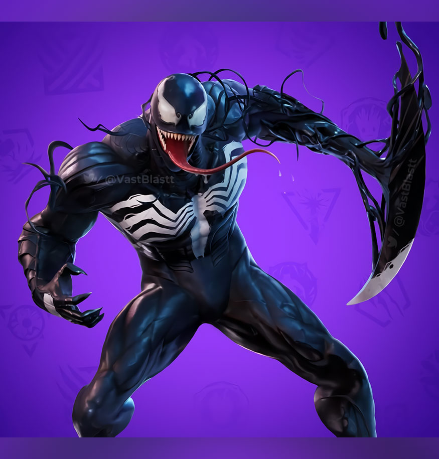Fortnite Venom Skin Available Via Marvel Knockout Super Series Pro Game Guides - venom mask roblox