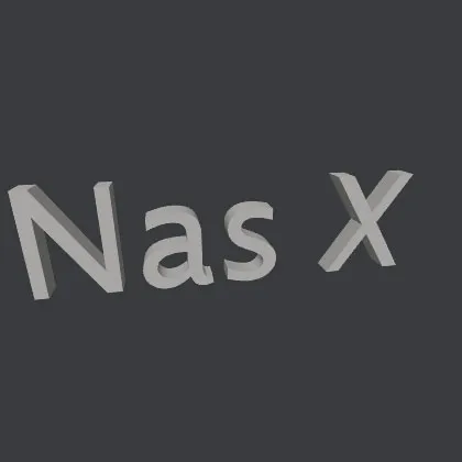 Lil Nas X text Roblox file