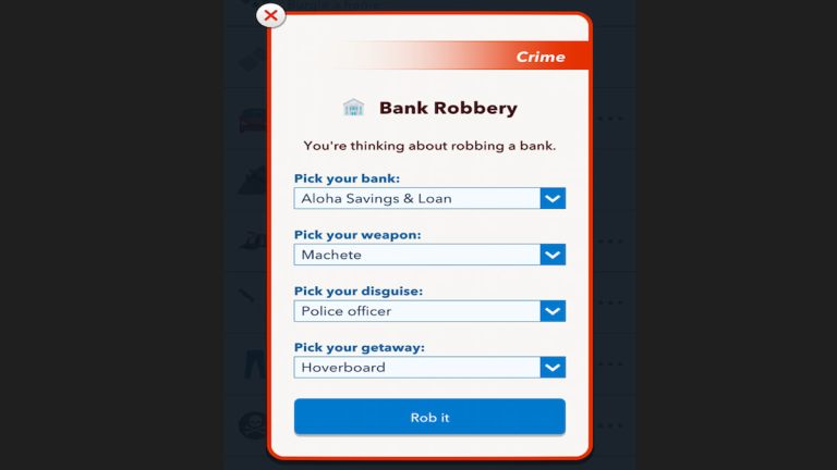 How To Successfully Rob A Bank Bitlife