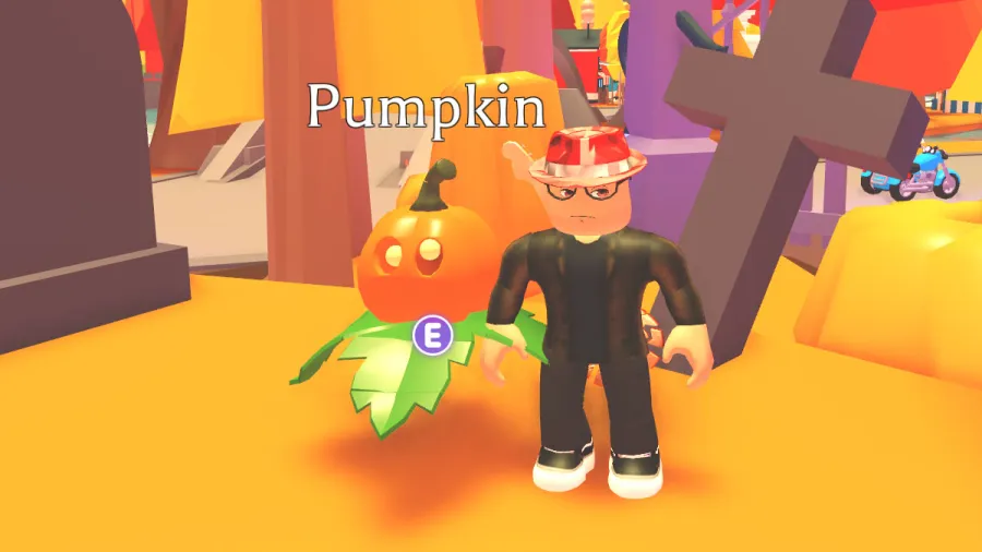Adopt Me pumpkin pet in game