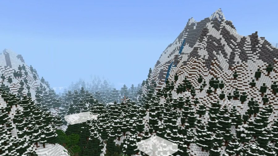 Larger mountain biome in Minecraft