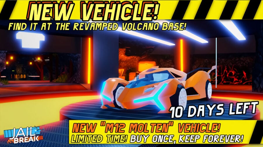 Roblox S Jailbreak Has Just Received The Molten Update For October Pro Game Guides - where is the volcano base in jailbreak roblox