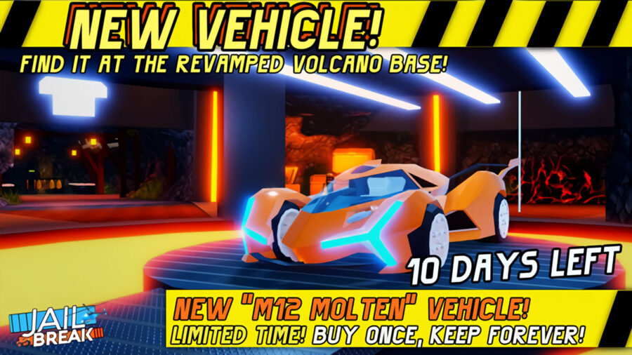 Roblox S Jailbreak Has Just Received The Molten Update For October Pro Game Guides - roblox jailbreak update new cars