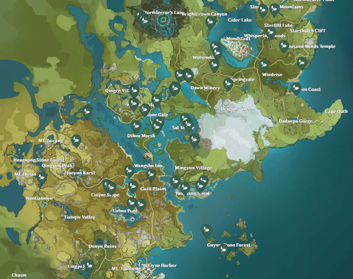 Интерактивная карта где. Полуночный нефрит Genshin Impact на карте. Туманные цветы Genshin Impact карта. Интерактивная карта Genshin Impact Полуночный нефрит. Карта тейвата Полуночный нефрит.