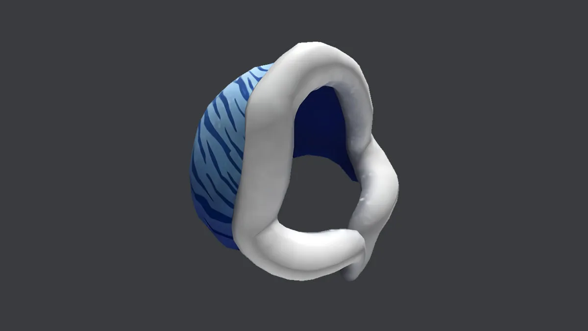 New Roblox Arctic Blue Fuzzy Tiger Hood To Be Available For Free Soon Pro Game Guides - cute black winter beanie roblox