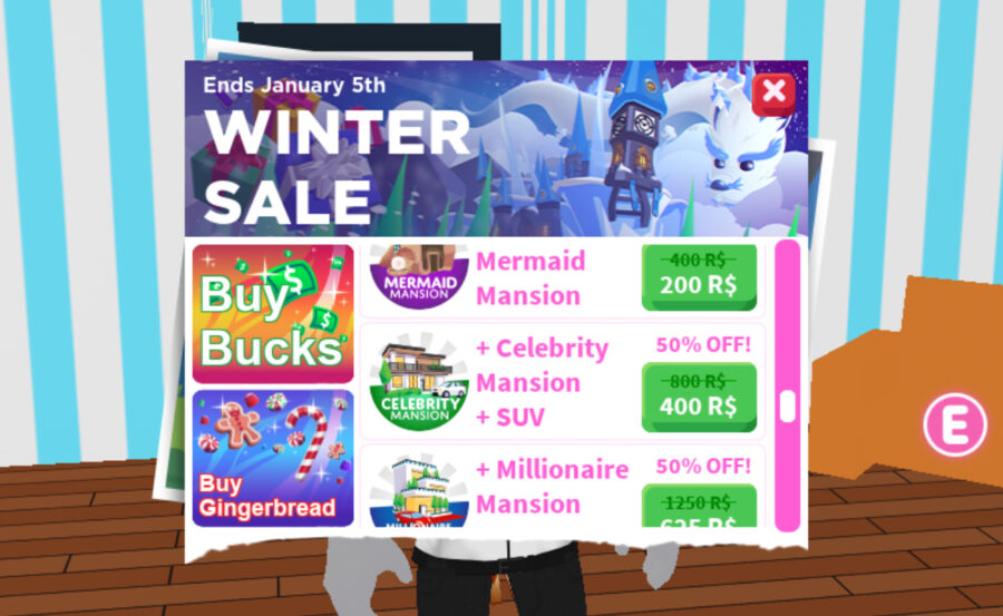 Adopt Me Winter Sale All Pets And Prices Pro Game Guides - how to get a bike in adoit me in roblox