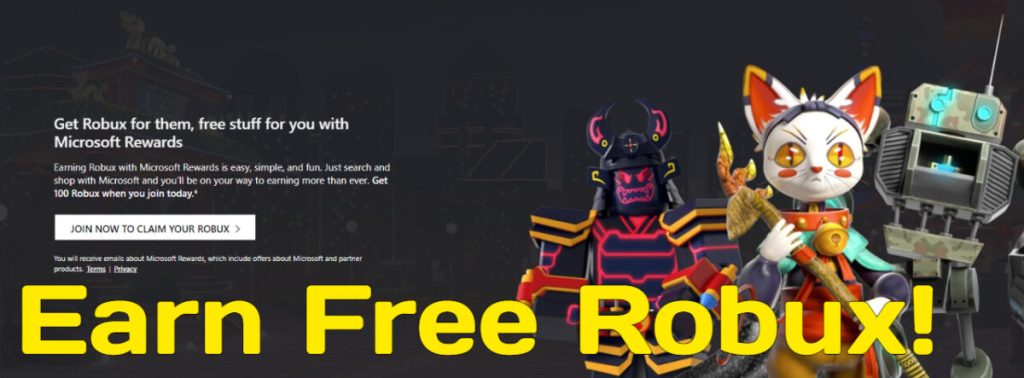 roblox how to get free 100 robux microsoft