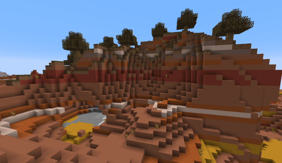 Minecraft Modified Wooded Badlands Plateau Biome.