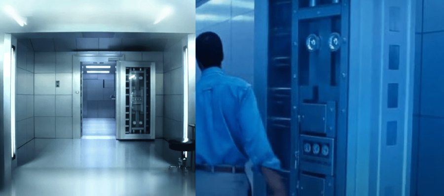 Comparison between doors in Fortnite and Terminator.