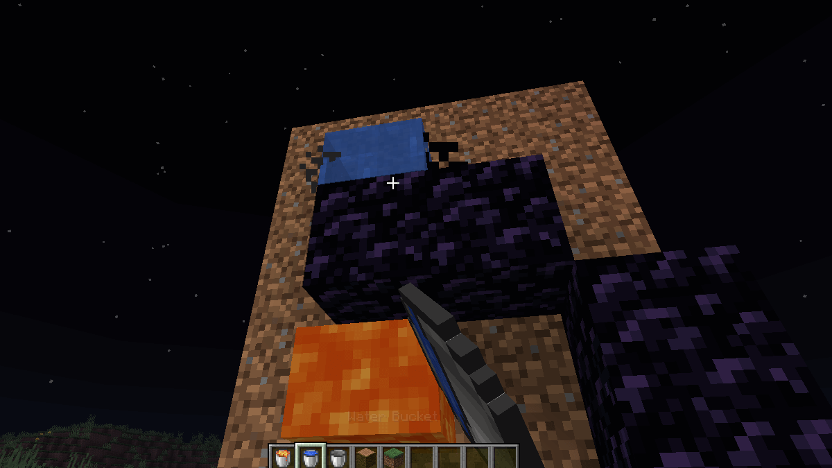 How to Make a Nether Portal with Lava and Water in Minecraft Pro Game
