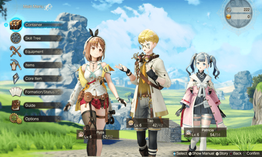Atelier Ryza 2 Synthesis Guide menu image